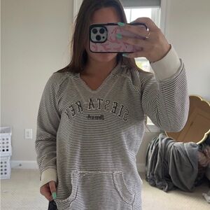 Siesta Key striped hoodie